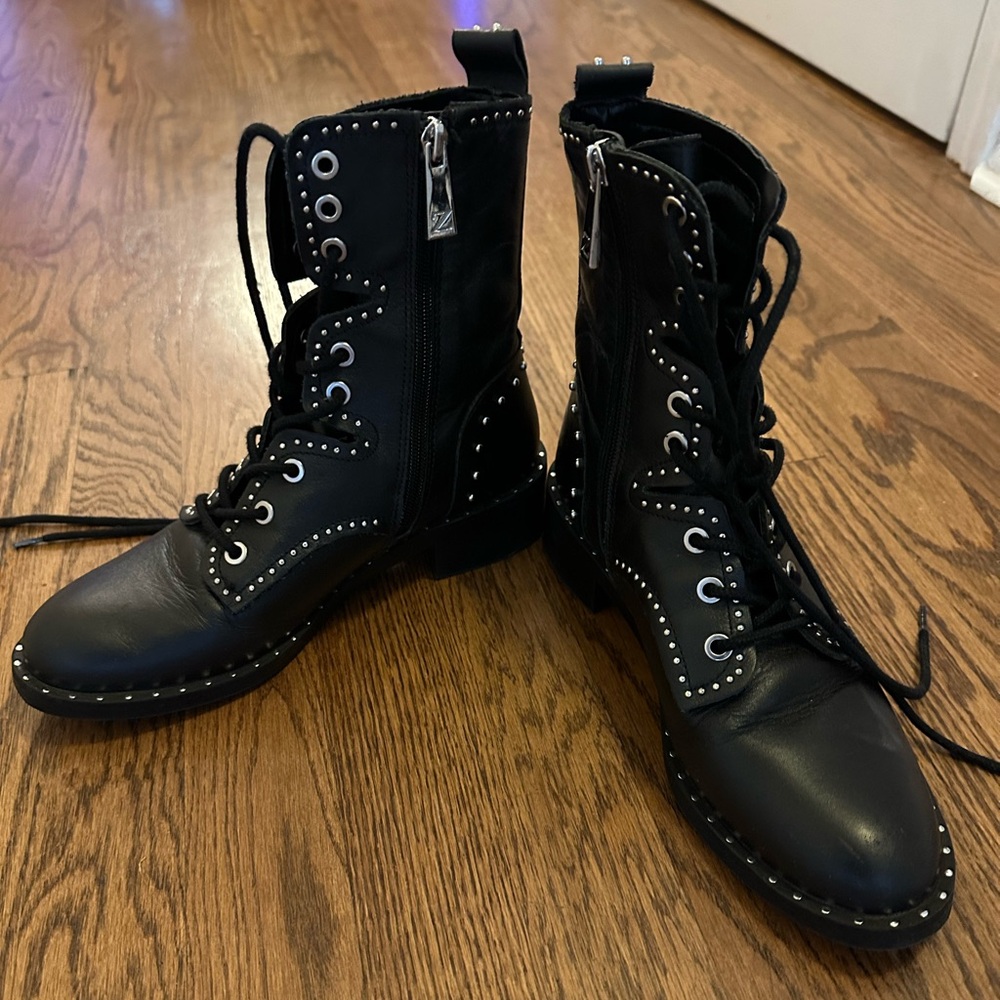 ZARA Lace/Zip Up Boot